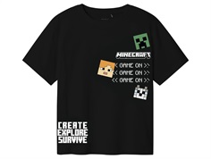 Name It black Minecraft t-shirt